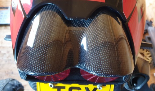 Carbon fibre rear - fibre, light