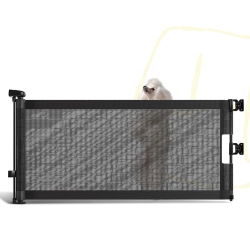 Mesh short dog gate extends - dog, gate,