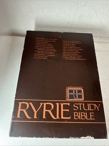 Ryrie study bible 1978 king - bible,