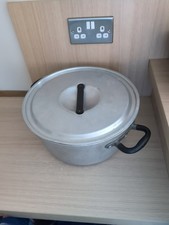 Vintage Aga 1940's 18 Pint Aluminium Lidded Jam/Soup Pan. Good Condition For Age