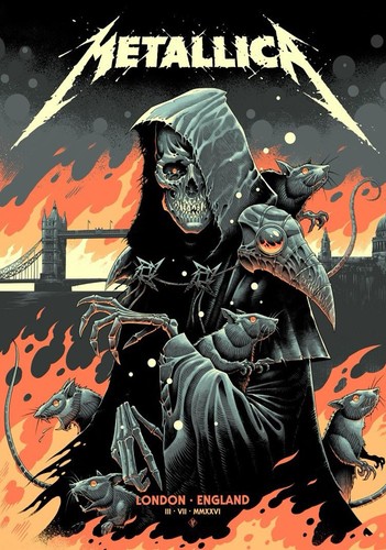 Metallica 2026 tour - metallica, poster