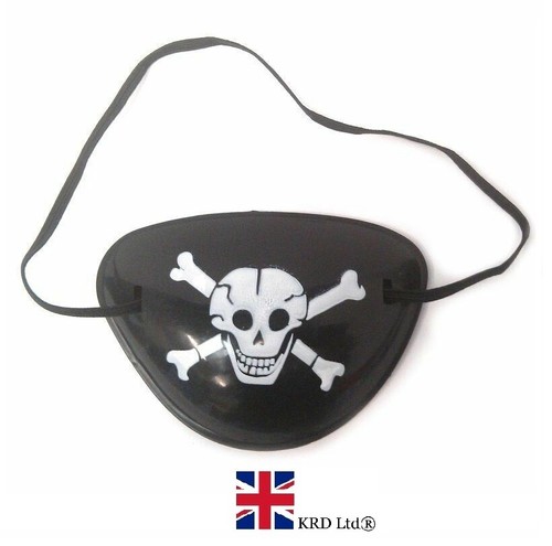 Pirate eye patch skull - patch, and