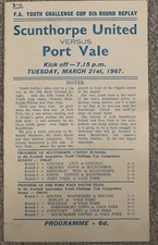 SCUNTHORPE V PORT VALE 1966/7