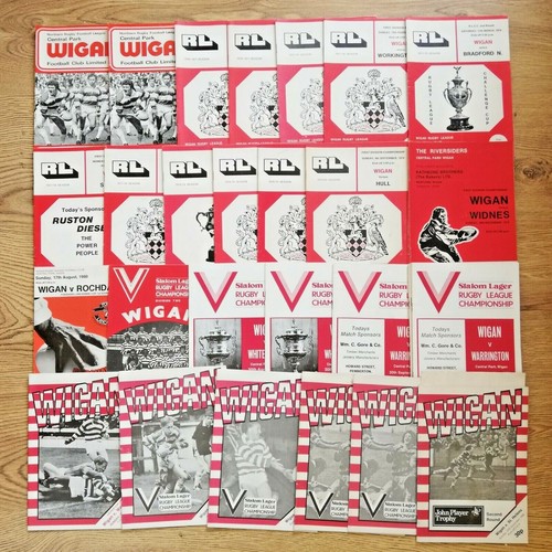 Wigan rugby league - rugby, programmes