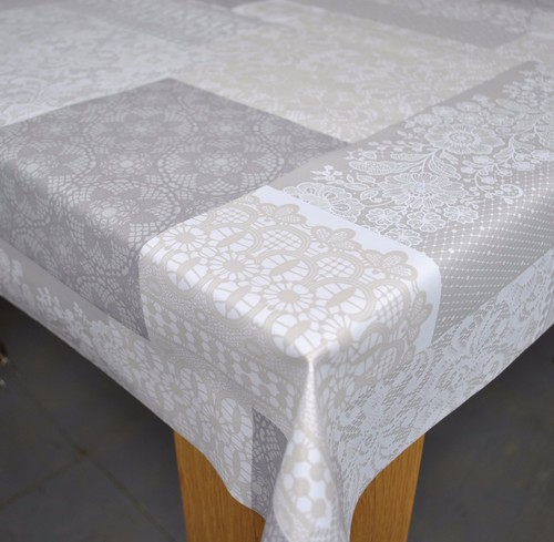 Bruges lace grey vinyl wipe - bruges,