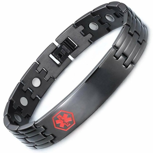 Black stainless steel mens - black, id
