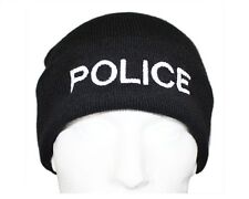POLICE Beanie / Woolly Hat (BLACK) for PCSO, Officer, Watch Cap