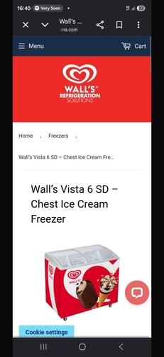 Walls ice cream display - walls,
