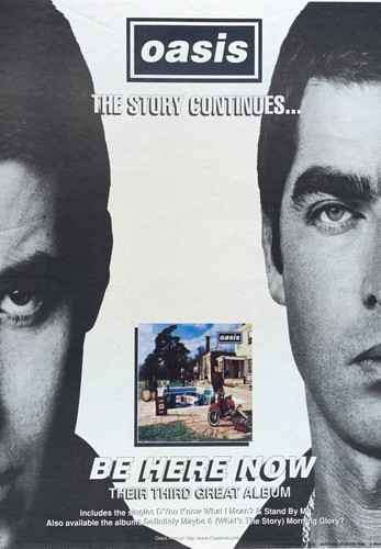 Oasis 1997 poster - oasis, be