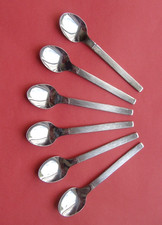Viners SABLE: Six Stainless Steel Teaspoons (12.5cm) in Excellent Condition