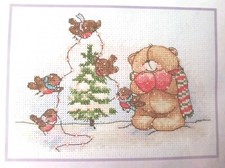 Anchor Forever Friends The Christmas Tree Cross Stitch Kit 13 x 18cm