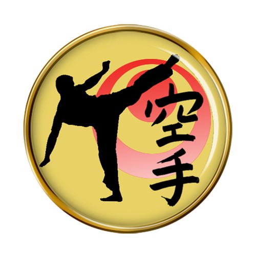 Karate pin badge - karate,
