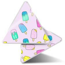 2 x Triangle Stickers 10 cm -
