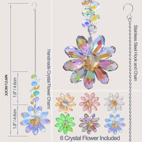 Crystal suncatcher prism - 6x,