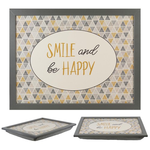Padded lap tray with bean - tray,