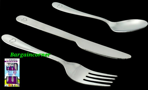 Kids cutlery set stainless - cutlery,
