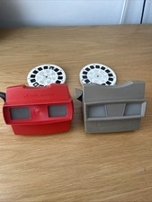 Two Vintage View Master Viewers With 14 Reel Discs
