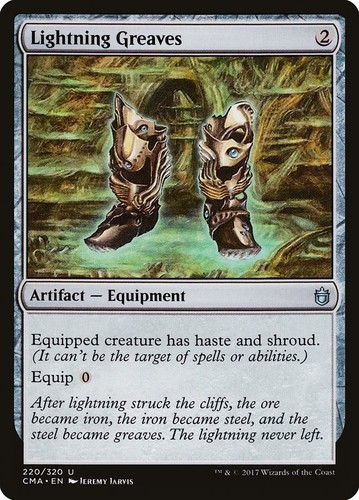 Lightning greaves - greaves, (ex/nm)