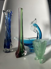 Art glass.  Murano swan and more 