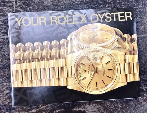 Rolex oyster 1992 booklet - rolex,