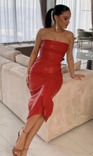 Zara woman nwt fw22 red - red, faux