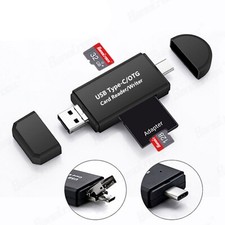 USB-C SD Card Reader Micro USB OTG USB 2.0 Adapter Android iPhone Tablet PC