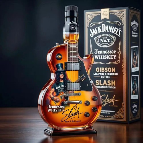 Guitar shaped bottle - guitar,