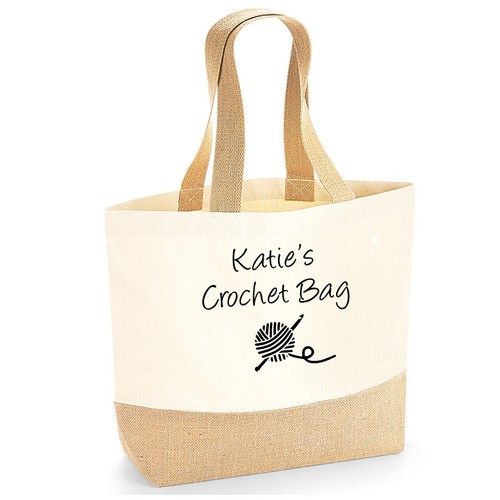 Personalised crochet tote - tote, bag