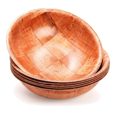 Wooden salad bowls 5cm - wooden,