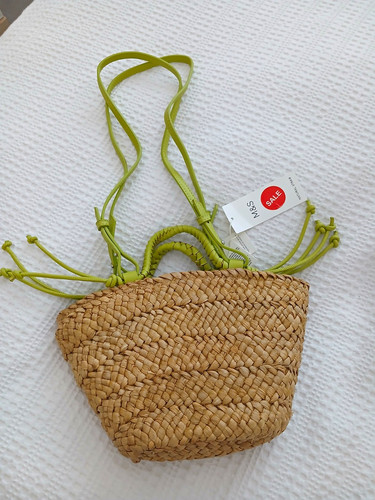Woven straw crossbody - m&s,