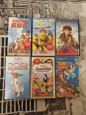 6 Kids VHS Cassettes – Good Condition – Classic Animated & Family Movies