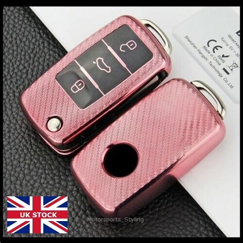 Carbon pink key cover - carbon,