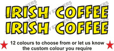 2 x Irish Coffee Stickers