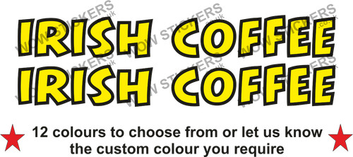 Irish coffee stickers - coffee,