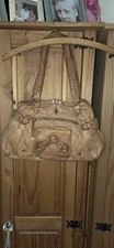 River Island Tan Leather Grab Bag In Lovely Condition