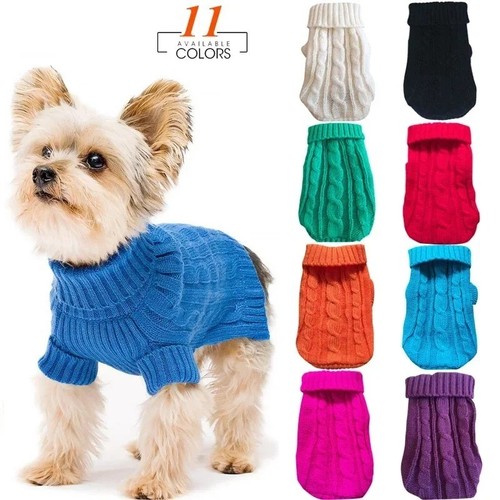 Dog winter knitted sweater - dog,