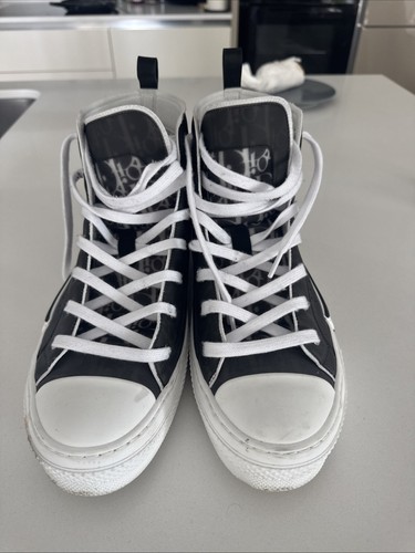 Dior b23 high top sneakers - dior,