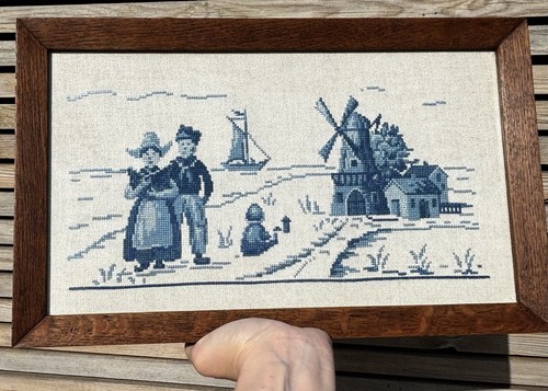 Delft blue needlepoint - delft,
