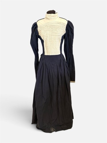 Victorian navy dress petticoat - victorian,