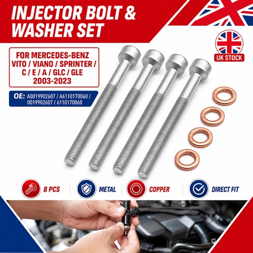 Diesel injector bolts seals - diesel,