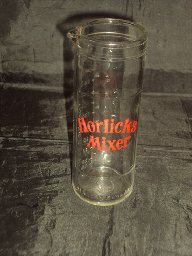 Retro 1950 horlicks glass - retro,