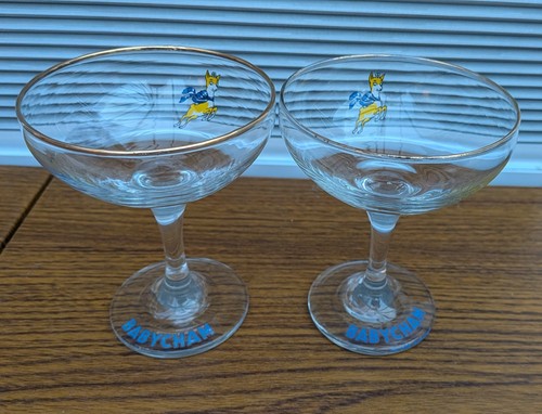 Pair vintage babycham - pair,