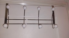 Coat Hooks For Door Hanging White Ceramic Balls For Coates 37cm W  Hook 3.5cm