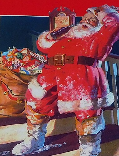 Unused christmas card santa - unused, card,