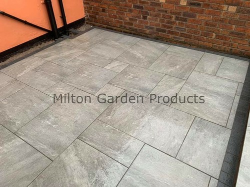 Grey porcelain paving slabs - porcelain,