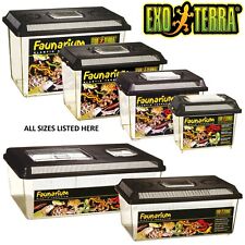 Exo Terra Faunarium Standard & Flat Plastic Reptile Spider Invert Tank Holding