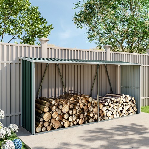 Outdoor firewood store shed - firewood,