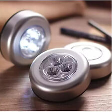 LED Touch Battery push Bright Light self-stick on Wall Kitchen Cabinet Cupboard 
