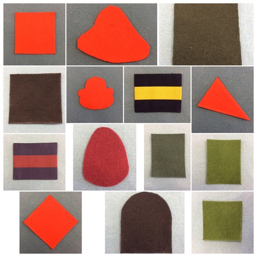 British army beret patches - british,