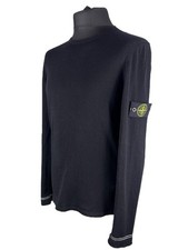 Stone Island Jumper Men's Black Fine Wool Knit Pullover Sweatshirt M 6615569B9